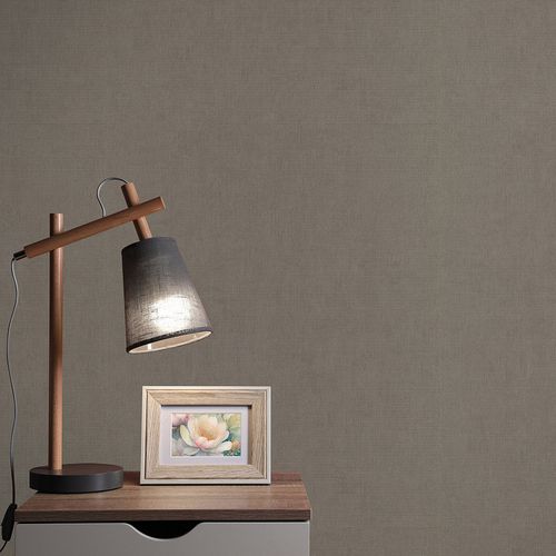 Vliestapete Einfarbig Modern Dunkelgrau Glitzer 10539-34 Raum