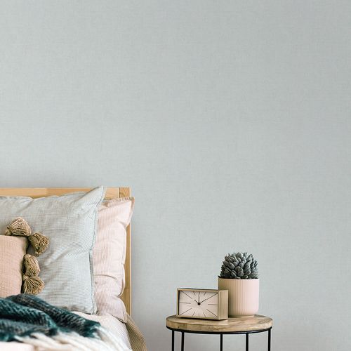 Vliestapete Einfarbig Modern Hellblau Glitzer 10539-43 Raum