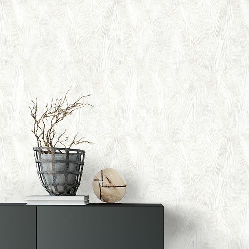 Vliestapete Holz Fliesen Grau Silber Metallic 10439-31 Zimmer