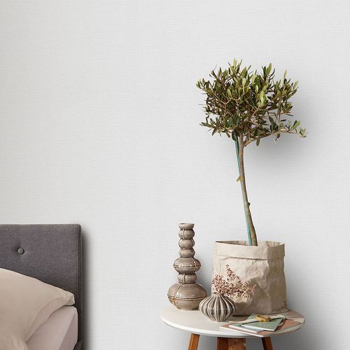 Vliestapete Einfarbig Struktur Hellgrau 10463-31 Zimmer