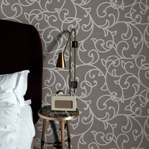 Vliestapete Ornamente Braun Creme Metallic 10467-11 Zimmer