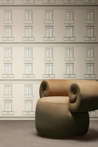 Vliestapete Versace Fassade Fenster Beige Creme 79132-2 Zimmer