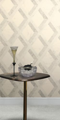 Wallpaper Versace graphic marble grey white 79133-1