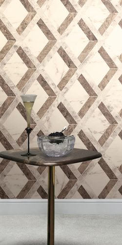 Wallpaper Versace graphic marble brown gray 79133-4