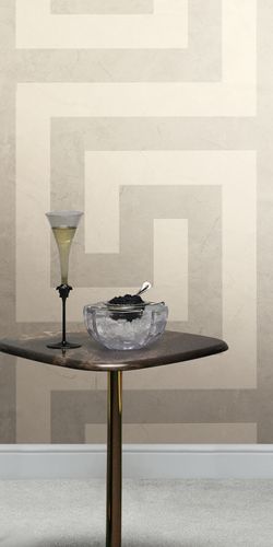 Wallpaper Versace marble gray cream metallic 79174-5