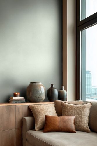 Vliestapete Uni Modern Leinenoptik Hellgrün 79010-1 Zimmer