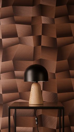 Vliestapete 3D-Optik Struktur Braun Bronze Metallic 79197-1 Zimmer