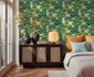 Non-woven wallpaper forest motif beige green 79161-1 1