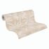 Non-woven wallpaper leaves beige cream metallic 79163-1 3