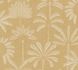Non-woven wallpaper leaves yellow cream metallic 79163-4 2