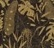 Non-woven wallpaper tropical black gold metallic 79164-3 2
