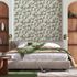 Non-woven wallpaper leaves Natur oak grey green brown 35379 1