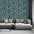 Non-woven wallpaper wood look 3D effect blue grey 35389 3
