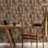 Non-woven wallpaper wood look 3D effect brown beige 35399 3