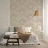 Non-woven wallpaper waves marble look beige grey 45757 1