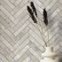 Non-woven wallpaper stone look herringbone grey 45762 1