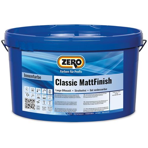 ZERO Classic MattFinish weiß Dispersionsfarbe Innen 12,5 l