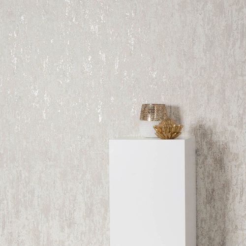 Tapete Guido Maria Kretschmer Industrial Beige Metallic Zimmer