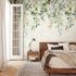 Photo Wallpaper Leaves Plaster Look Beige Green 42176 3