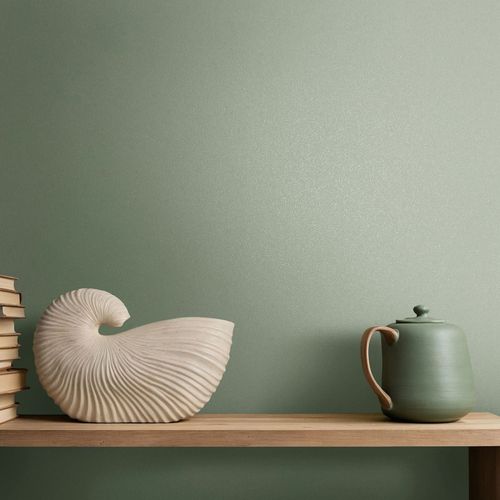 Vliestapete Uni Struktur Putzoptik Mint Grün 82522 Raum