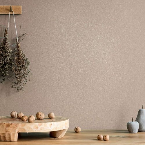 Vliestapete Uni Struktur Putzoptik Beige 82527 Raum