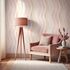 Vliestapete Streifen Wellenmuster Creme Rosa Orange 82552 Raum 1