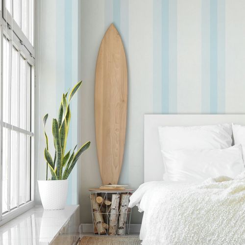 Vliestapete Streifen Aquarelloptik Hellblau 82562 Raum
