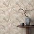 Vliestapete Blattmuster Creme Beige Taupe 10558-02 Zimmer 1