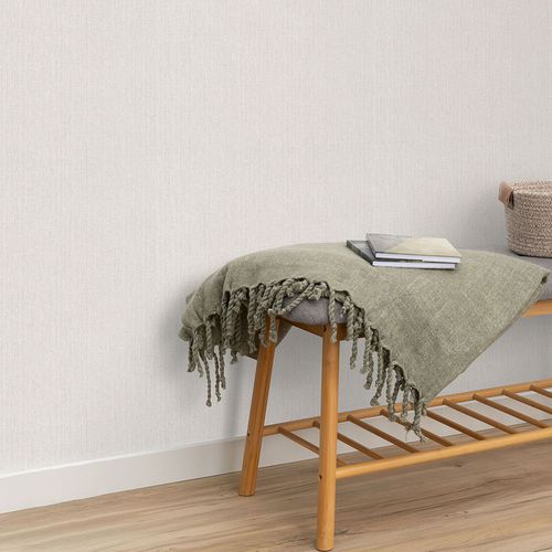 Vliestapete Textiloptik Streifen Beige Creme 10559-02 Zimmer