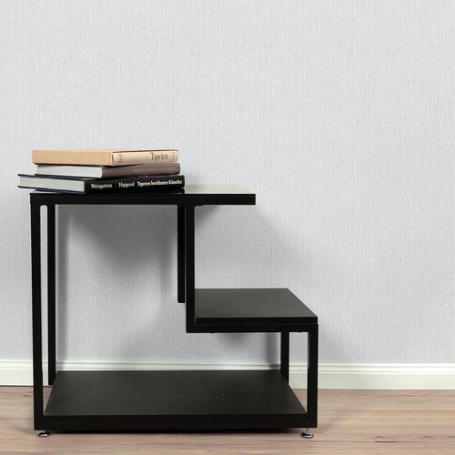 Vliestapete Textiloptik Streifen Hellgrau 10559-10 Zimmer