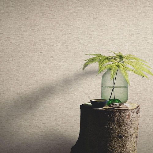 Vliestapete Holzoptik Grafik Beige Gold Metallic 10562-32 Zimmer