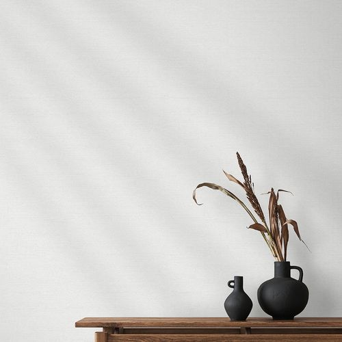 Vliestapete Uni Leinenoptik Struktur Creme 10563-01 Zimmer