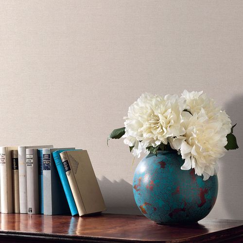 Vliestapete Uni Leinenoptik Struktur Beige Creme 10563-14 Zimmer