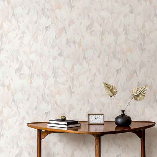 Non-woven Wallpaper Floral Cream Beige Grey 10586-02