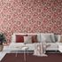 Non-woven Wallpaper Abstract Floral Red Pink Brown 10586-06 4