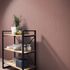 Non-woven Wallpaper Plain Red Silver Metallic 10590-06 4