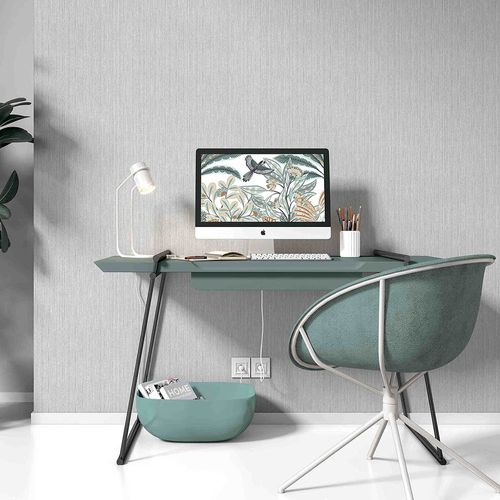 Vliestapete Uni Streifen Grau Beige Glitzer 10590-10 Zimmer