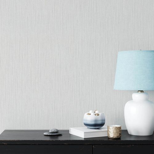 Non-woven Wallpaper Plain Light Grey Beige Glitter 10590-31