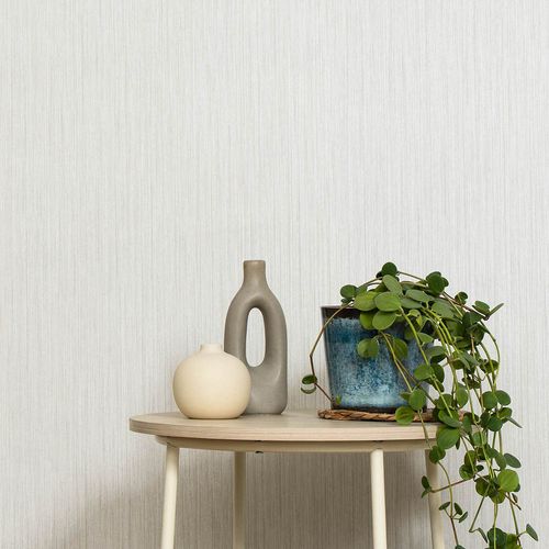 Non-woven Wallpaper Plain Cream Taupe Glitter 10590-38