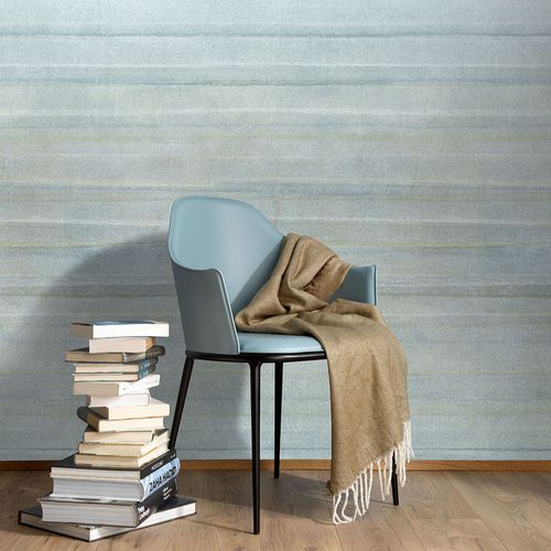 Photo Wallpaper Graphic Stripes Blue Grey 22105-07-01
