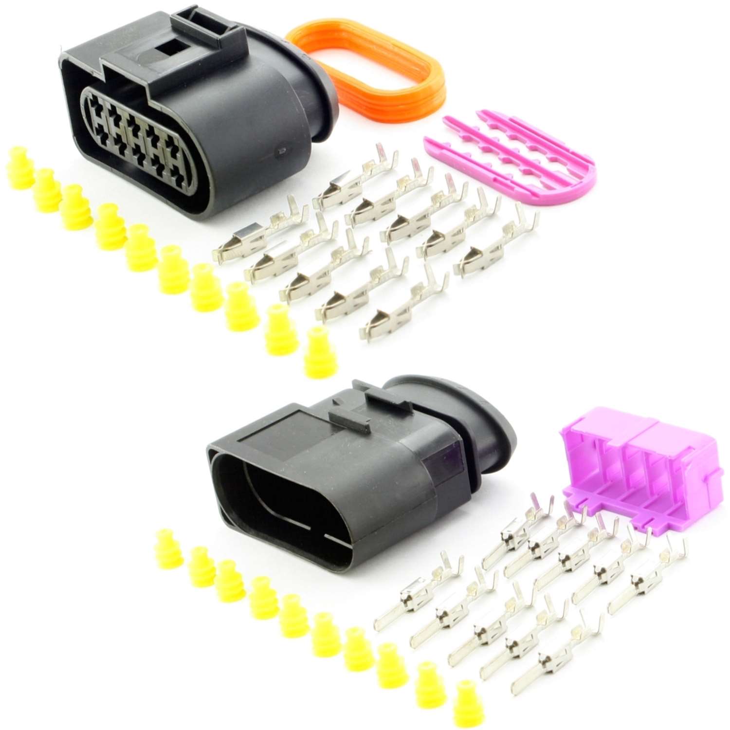 Stecker 10-polig Reparatursatz für VW 1J0973735 1J0973835 Steckverbindung Kabel Stecker 10-polig Reparatursatz für VW 1J0973735 1J0973835 Steckverbindung Kabel