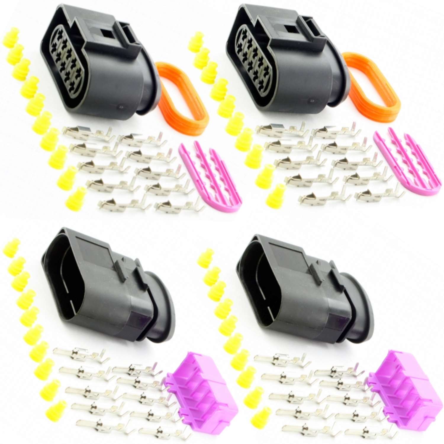 Stecker 10-polig Reparatursatz für VW 1J0973735 1J0973835 Steckverbindung Kabel Stecker 10-polig Reparatursatz für VW 1J0973735 1J0973835 Steckverbindung Kabel