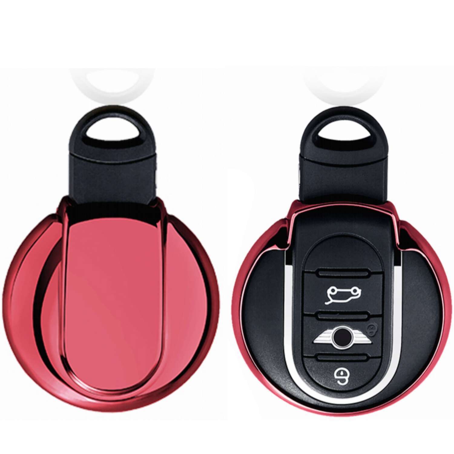 Schlüssel Schutz Hülle Key Cover Rot für Mini Cooper Clubman Countryman  Cabrio F54 F55 F56 F57 F60