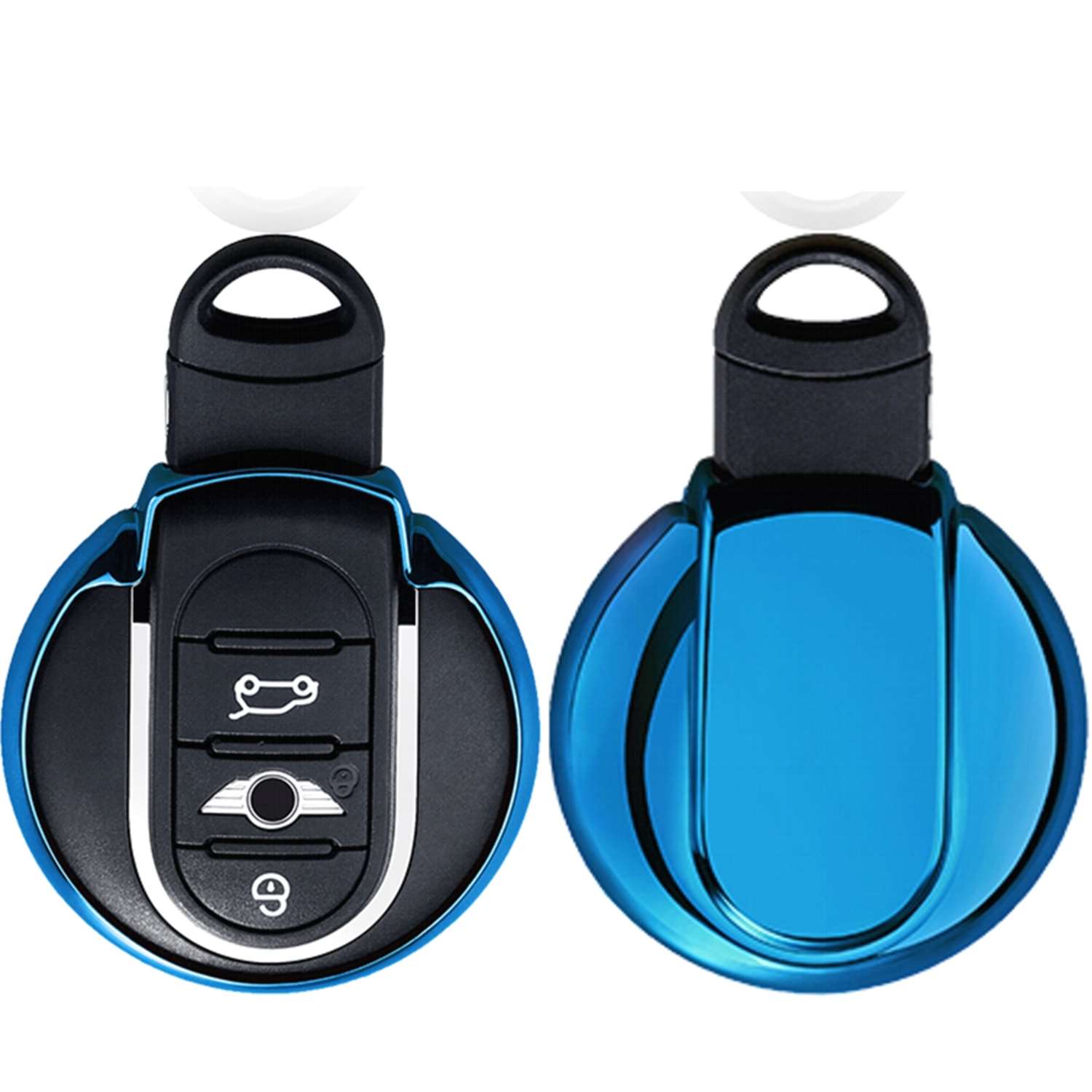 Cover Portachiavi In TPU Ontto Per BMW Mini Cooper – Adatto A F54 F55 F56 F57 F60 – Protezione Antigraffio Con 3 Tasti, Colore Blu