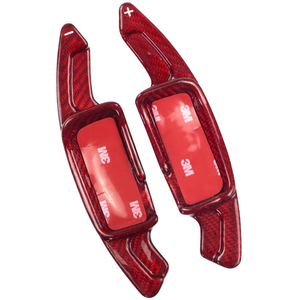 BASPHHH Schaltwippen Lenkrad Für Mercedes CLA C118 - Red Carbon Design