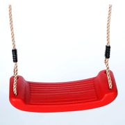 Gartenwelt Riegelsberger Kinderschaukel Gelb - Wetterfester Kunststoffsitz Mit Verstellbaren Seilen