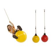 Gartenpirat Schaukelsitz Set - 2 Rote Kunststoff-Schaukeln Für Kinder Bis 50kg