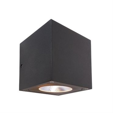 Led Außenwandleuchte Cubodo II double dunkelgrau 108x115mm 3000K 14 W