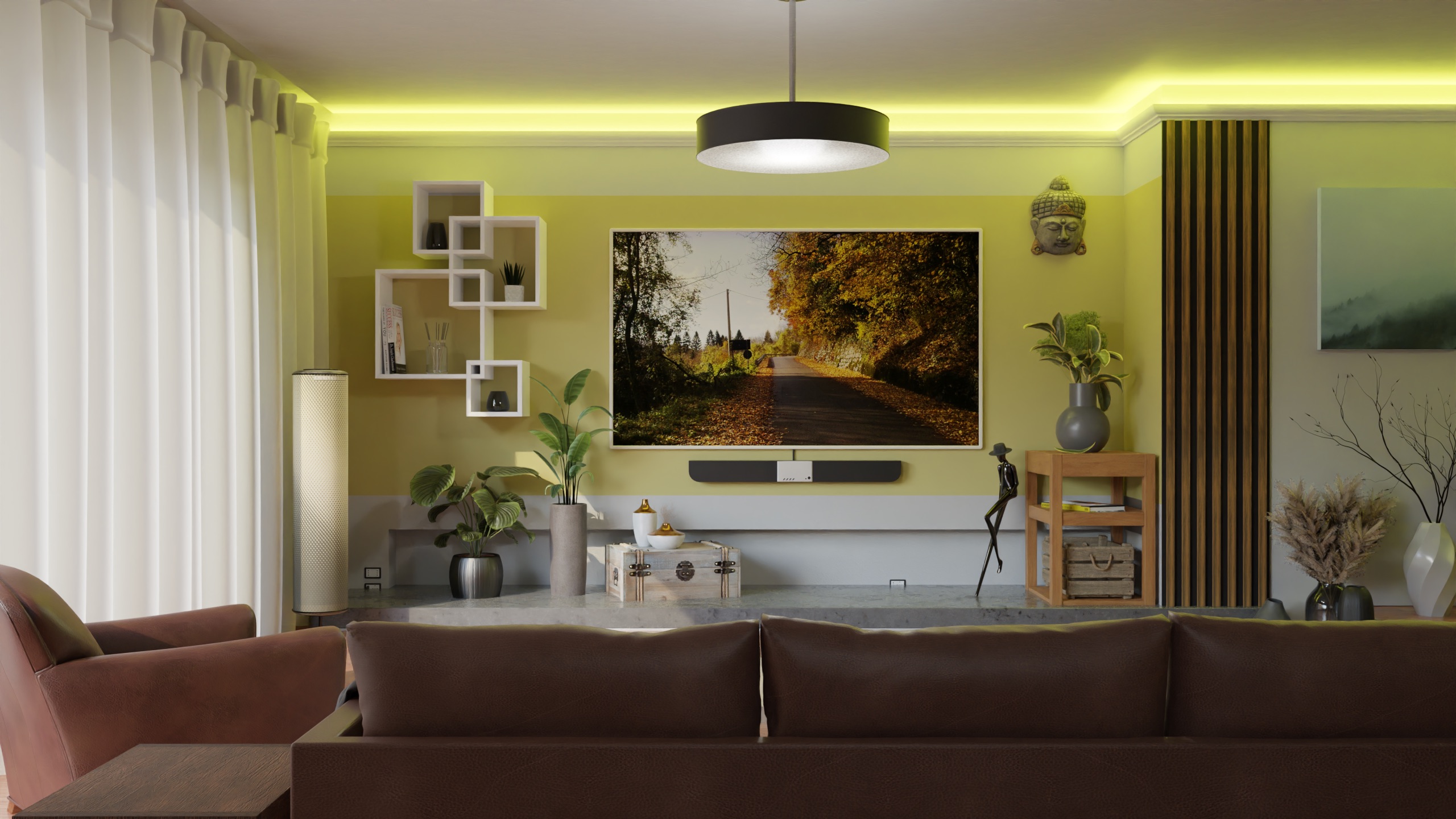 Indirekte Fassadenbeleuchtung