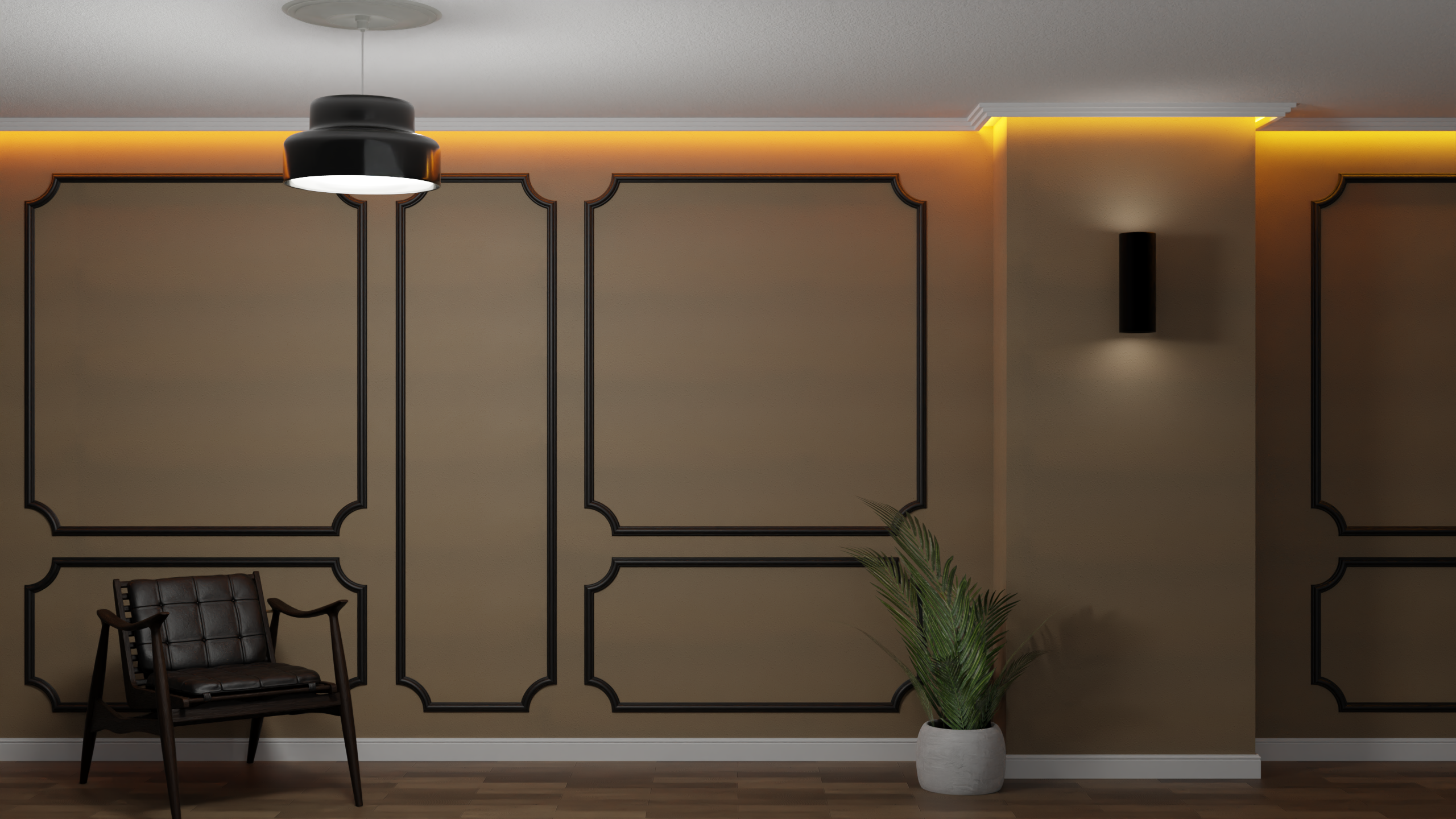 Indirekte Deckenbeleuchtung